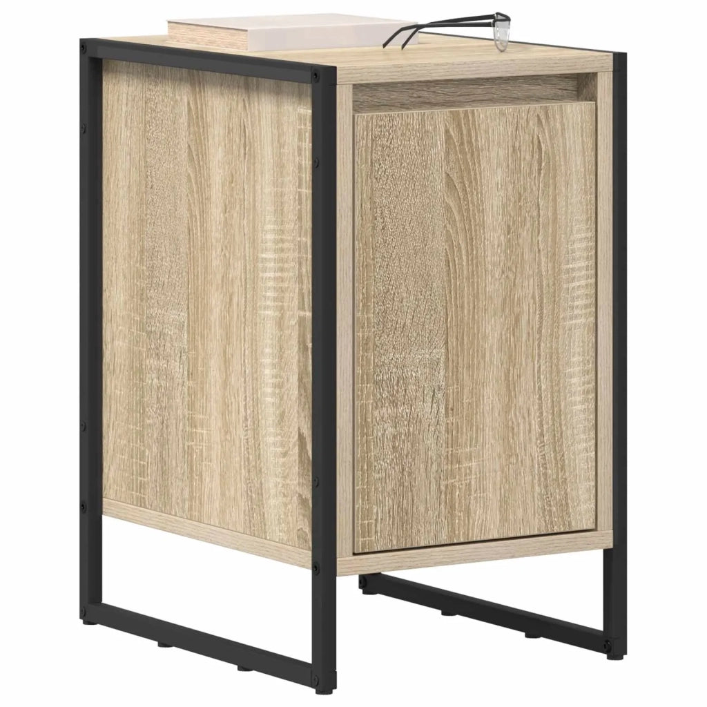 Set di 2 Comodini | Armadio da Notte | Mobiletto da notte Sonoma 39,5 x 30 x 50 cm Legno multistrato