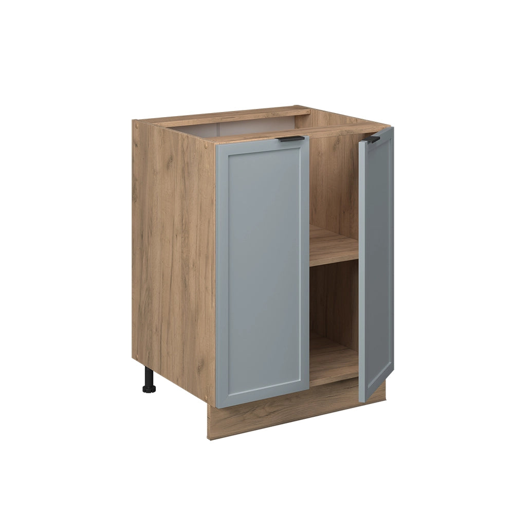 Vicco Mobiletto base cucina Blu-grigio chiaro 60 cm , PL Marmo