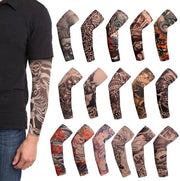 Set di 16 Mou e Braccialetti per Tatuaggio - Mou per Tatuaggio - Protezione per Braccio - Mou per Braccio - Tatuaggio Temporaneo - Viscosa a Fibra di Poliestere 38 x 8,5 cm - Maniche per Tatuaggio