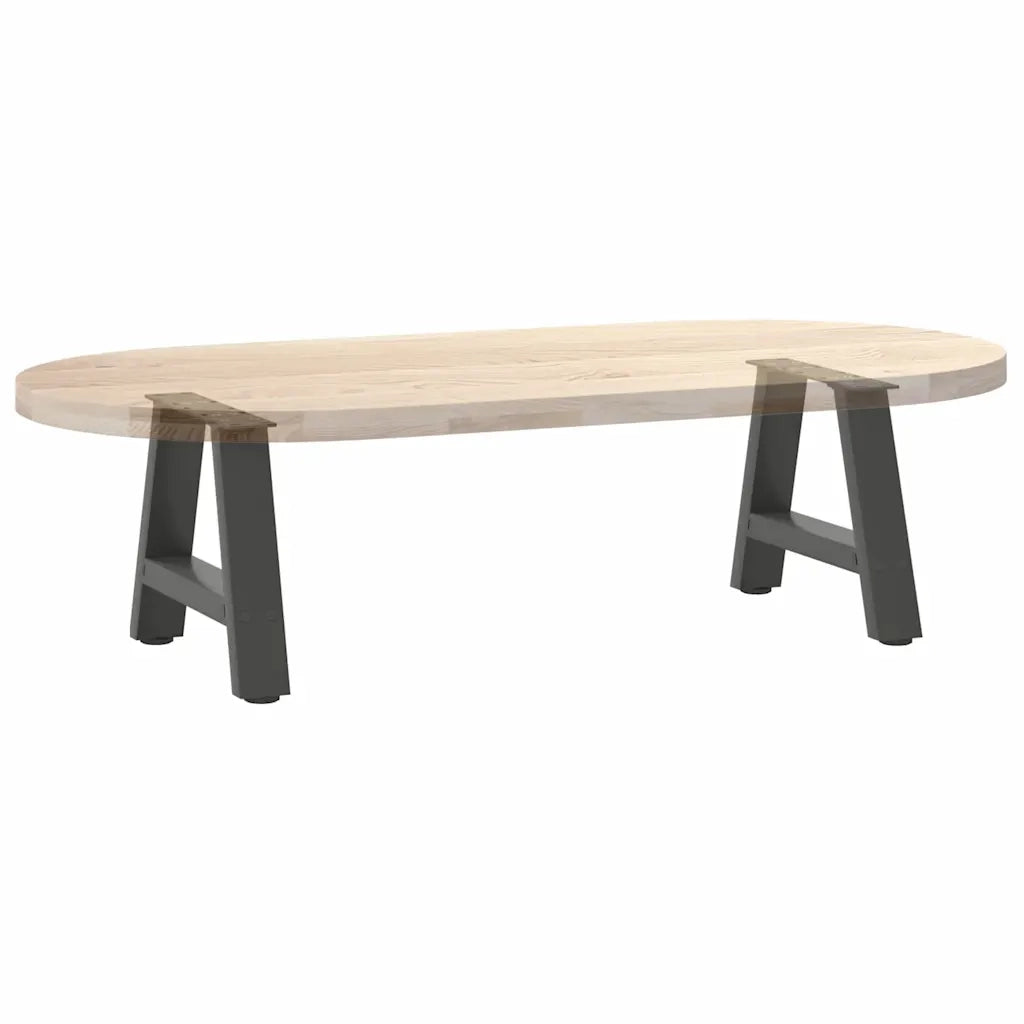 Gambe per Tavolino da CaffÃ¨ a Forma di A 2 pz Antracite 30x(30-31) cm Acciaio