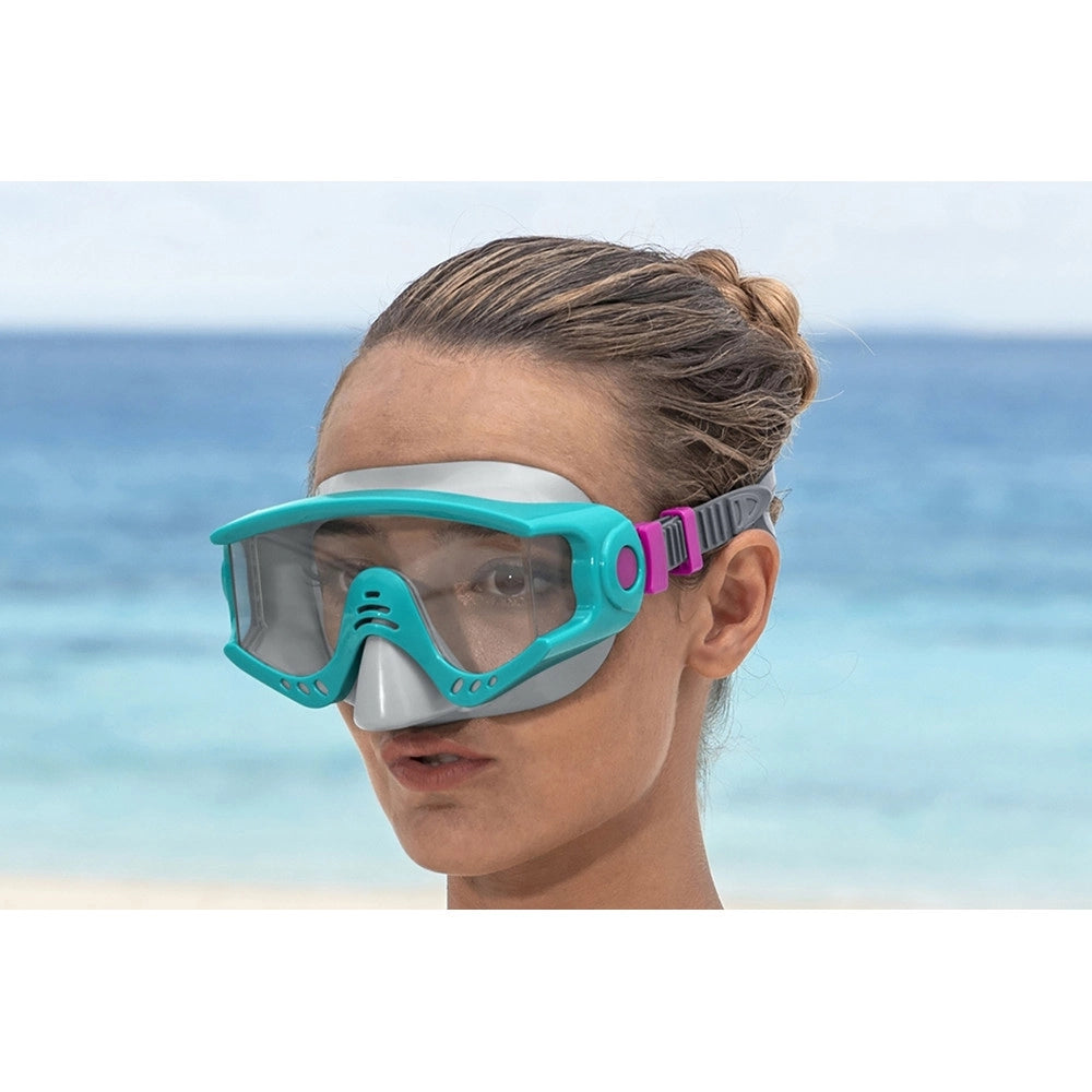 Trade Shop - Maschera Subacquea Ragazzi 14+ Anni Da Nuoto Per Piscina Mare Colori Assortiti 22044 -