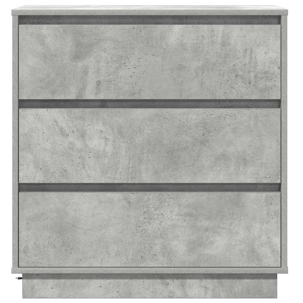 Armadio da Notte con cassetto Grigio cemento 71 x 34,5 x 75 cm 869637