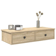 vidaXL Scaffale a Parete con Cassetti Sonoma 80x34x17 cm in Truciolato