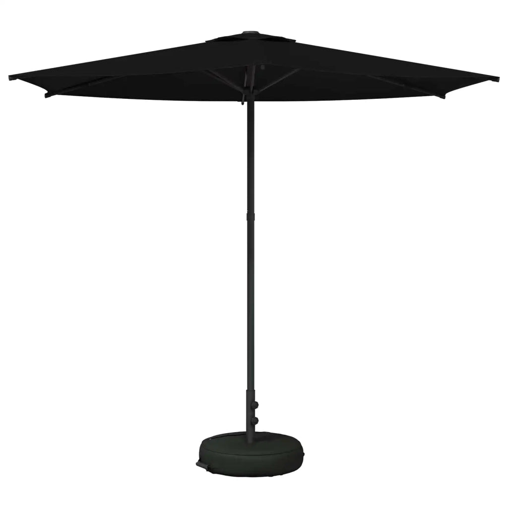 Ombrello da giardino 270 x 270 cm Poliestere Rettangolare Nero 42036227