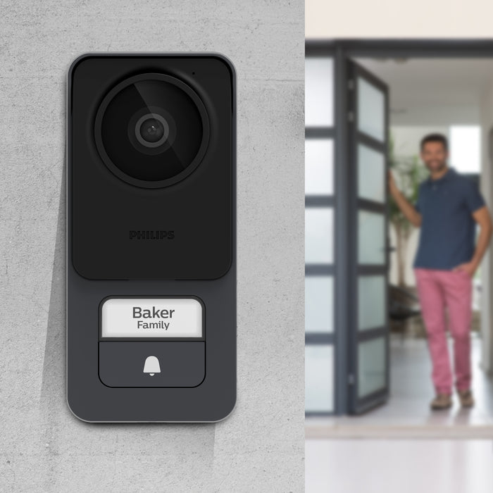 Philips Connect 3K Kit videocitofono filare connesso WIFI + telecamera per interni + telecamera per esterni
