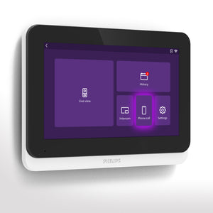 Philips Connect 3K Kit videocitofono filare connesso WIFI + telecamera per interni + telecamera per esterni
