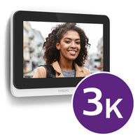 Videocitofono Smart Wi-Fi PHILIPS WelcomeEye Connect 3K - Kit Video Touch screen 7'' - 2 Fili - per 1 o 2 Appartamenti