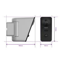 Philips Connect 3K Kit videocitofono filare connesso WIFI + telecamera per interni + telecamera per esterni