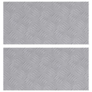 Gradini per Scale 2 pcs Argento 50 x 25 cm Alluminio 4104271
