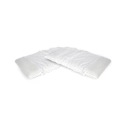 Talamo Italia Set di 4 Cuscini per Alloro, 100% Made in Italy, Guanciale sfoderabile a "saponetta" in Memory Foam forato, Anallergico e Traspirante, 70x39xh10 cm