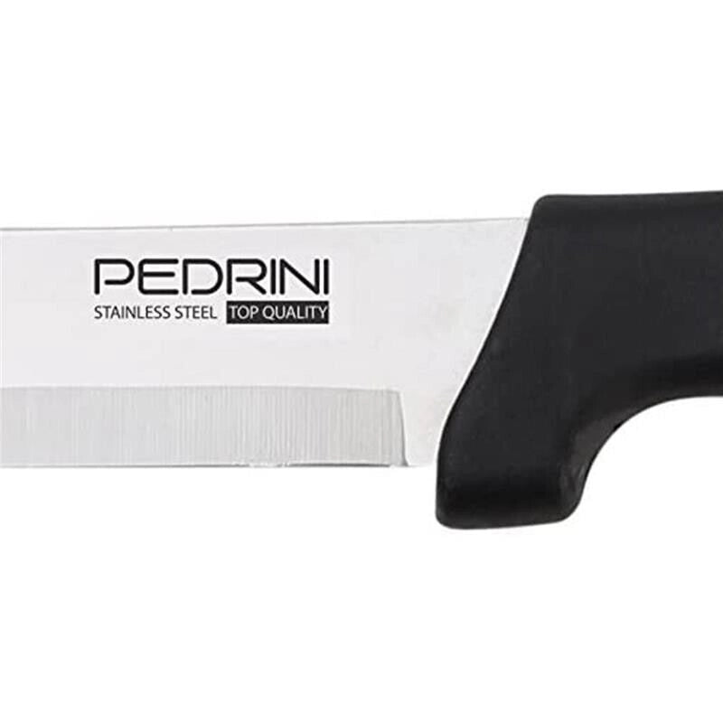 PEDRINI COLTELLO PER PANE IN ACCIAIO INOSSIDABILE NERO 32 X 7 X 2,5 CM