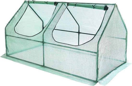 Mini Serra per Pomodori Plastica PE 180 x 90 x 90 cm - Verde Intenso