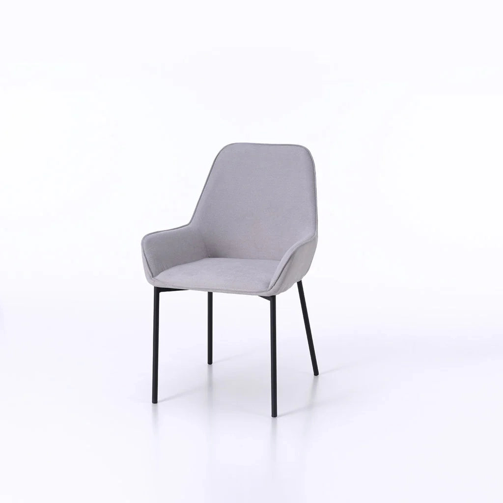 Set 4 Sedie NISIDA grigio chiaro
