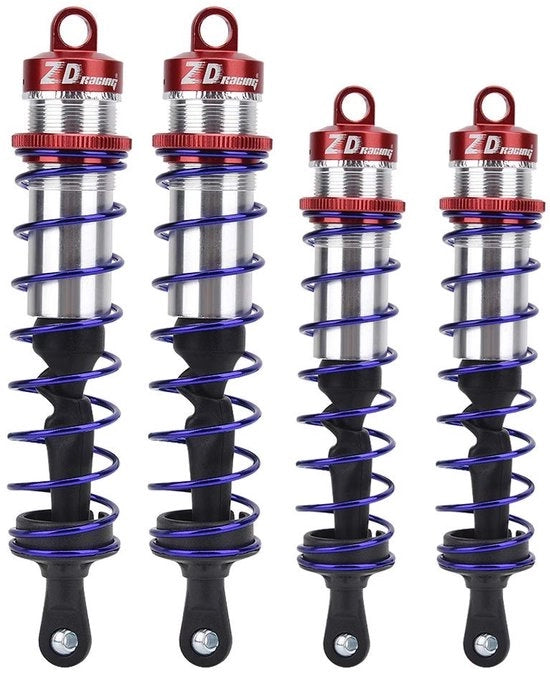 Regolatore di Sospensione Ammortizzante Adattabile Pressione Olio - 2 Pezzi Avanti/2 Pezzi Dietro - Adatto per Auto RC - Duraturo - Alta Qualità - Ammortizzatore