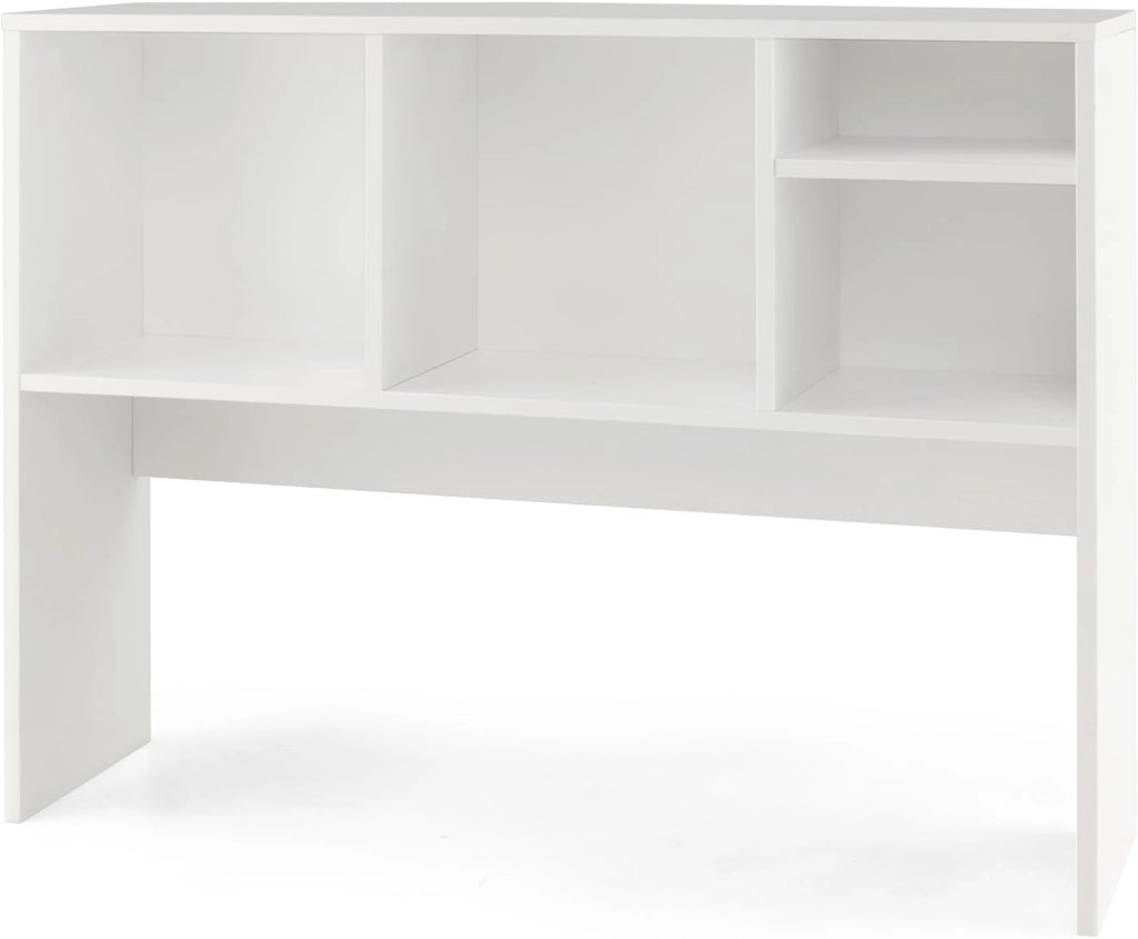 Scaffale da scrivania con 4 scomparti aperti, organizer da scrivania con dispositivo antiribaltamento, pattini antiscivolo, ripiano da tavolo per libri, cornici fotografiche, decorazione
