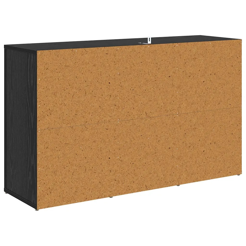 Credenza-Buffet-Armadio da cucina Rovere Nero 100 x 30 x 59,5 cm Legno multistrato