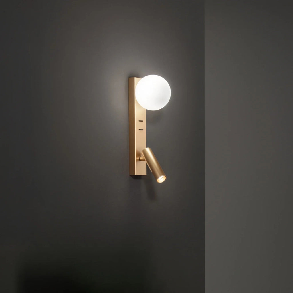 Applique Moderna Fog Metallo Oro Spazzolato Luce Led G9 Ip20