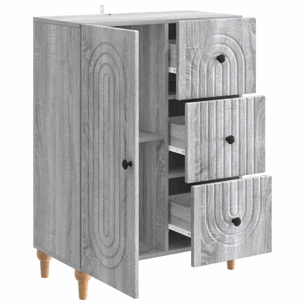 Credenza Grigio Sonoma 66 x 34,5 x 90 cm Legno ingegnerizzato