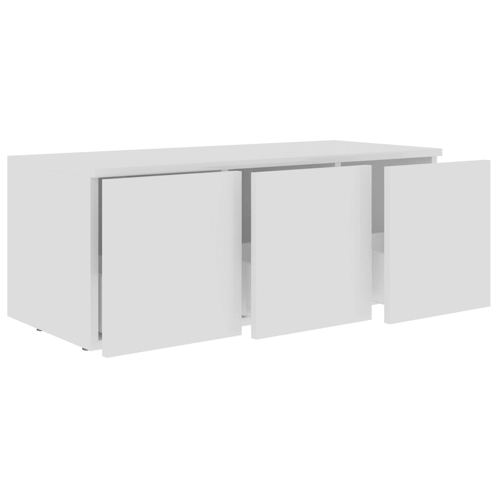 Mobile Porta TV Bianco 80x34x30 cm in Legno Multistrato 801859