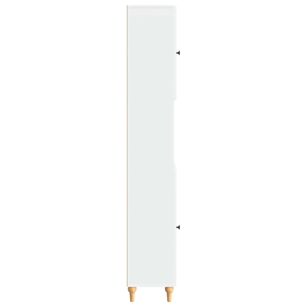 Armadio da Bagno con Ripiano Aperto ALKMAAR Bianco 896155