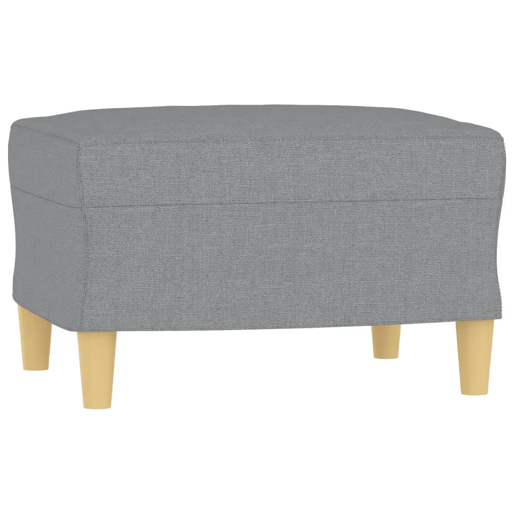 Set Divani 3 pz con Cuscini Grigio Chiaro in Tessuto 3202110