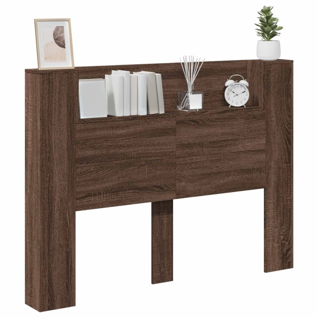 Testiera | Testata Rovere Marrone 140 x 16,5 x 103,5 cm Legno multistrato