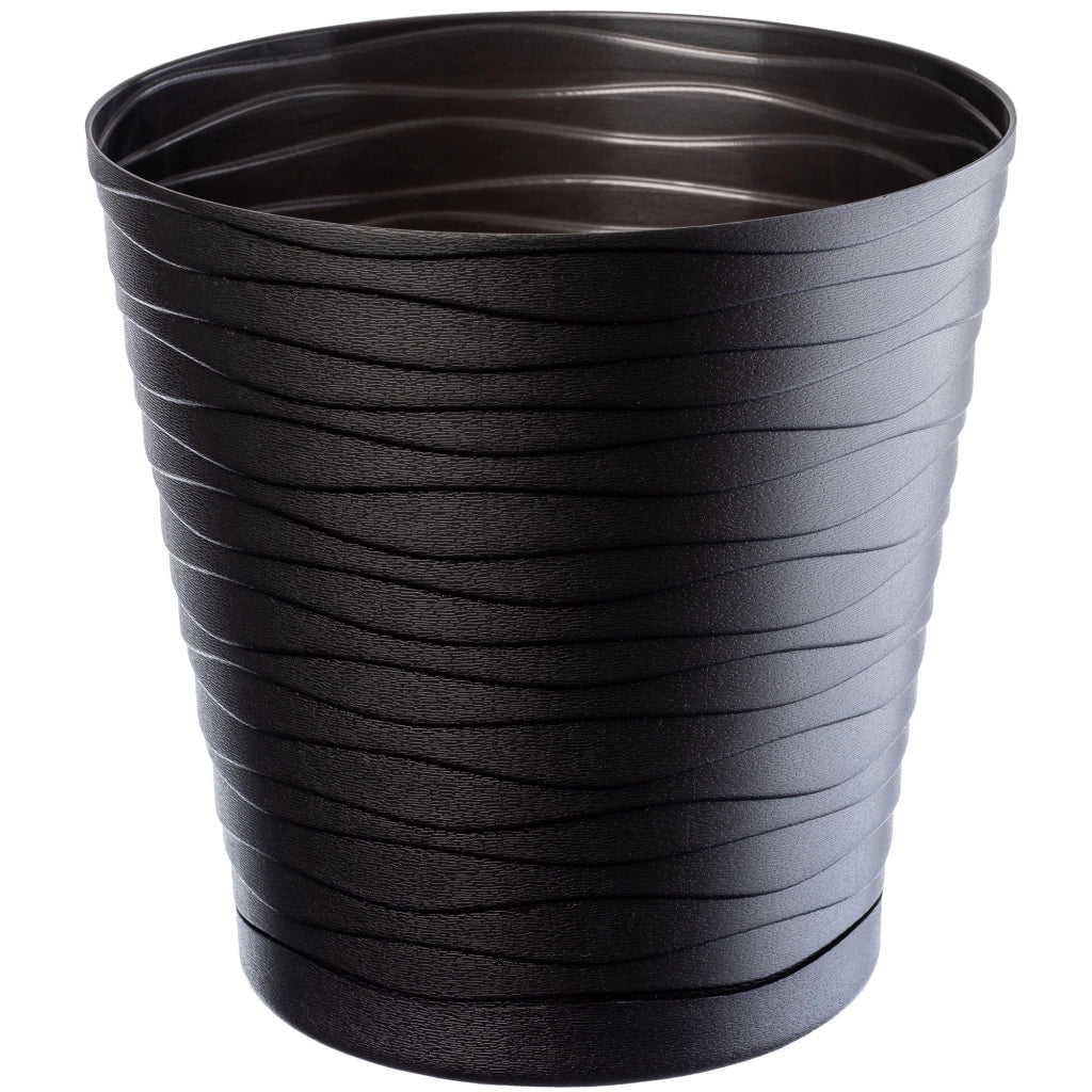 Vaso da fiori KADAX da 11 cm, con coperchio in plastica e supporto.