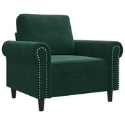 Poltrona | Sedia Relax Verde Scuro 60 cm Velluto