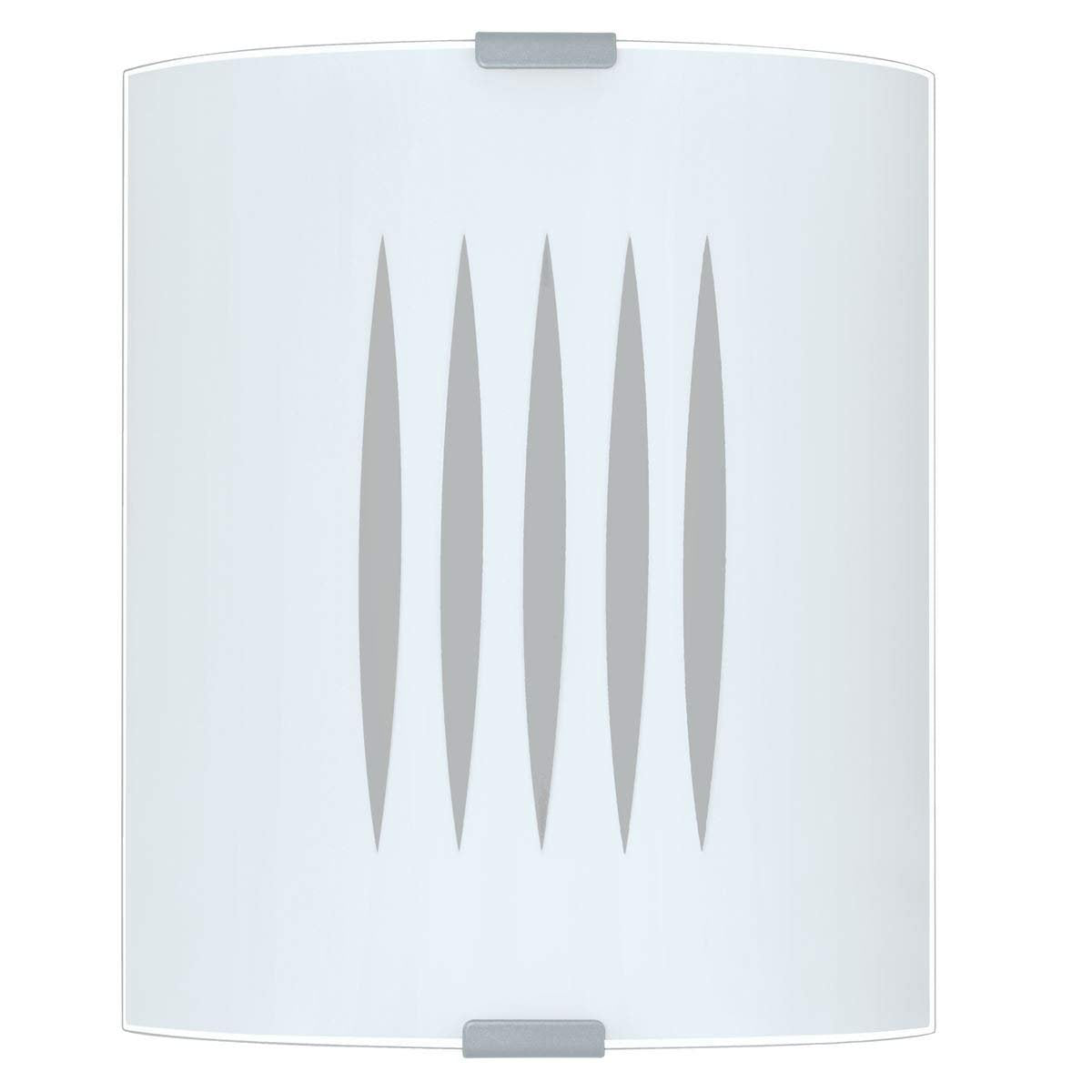 APPLIQUE LAMPADA DA PARETE VETRO BIANCO RIGATO - EGLO 83132