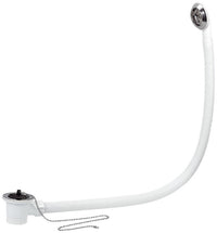 Colonna vasca semplice con tubo di collegamento corrugato in p.p.