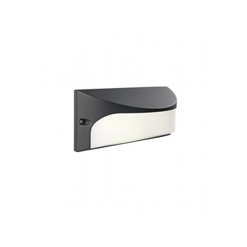 Applique Da Esterno Moderna Dome Alluminio E Termoplastica Grigio Led 10W 4000K