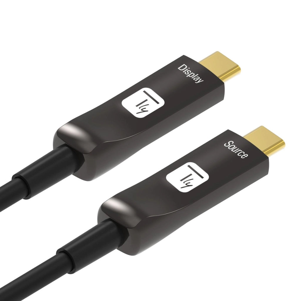 Cavo Audio/Video Ottico Attivo USB-C M/M AOC Fibra Ottica 4K 30m