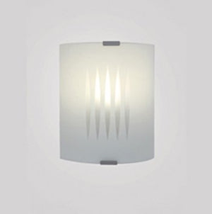 APPLIQUE LAMPADA DA PARETE VETRO BIANCO RIGATO - EGLO 83132