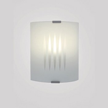 APPLIQUE LAMPADA DA PARETE VETRO BIANCO RIGATO - EGLO 83132