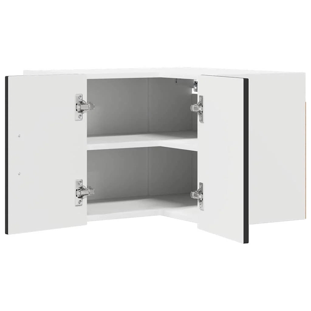 Mobile da cucina moderno con pratico spazio contenitivo 57 x 57 x 40 cm legno composito nero 02_0053975