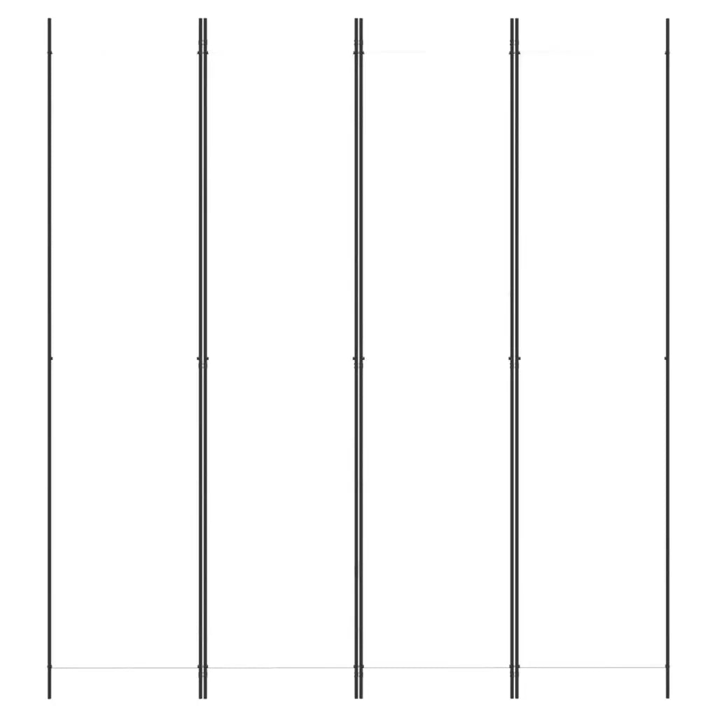 Divisorio a 4 Pannelli Bianco 200x220 cm Tessutocod mxl 70603