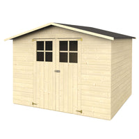 Val di fassa - casetta da giardino in legno di abete bianco 242x182 cm