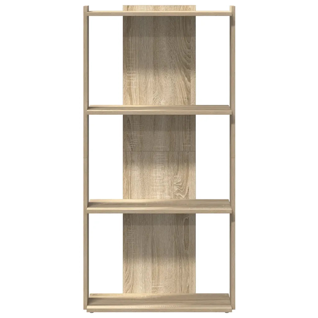Libreria 3 Ripiani Rovere Sonoma 60x30x120 cm Legno Multistrato 860267