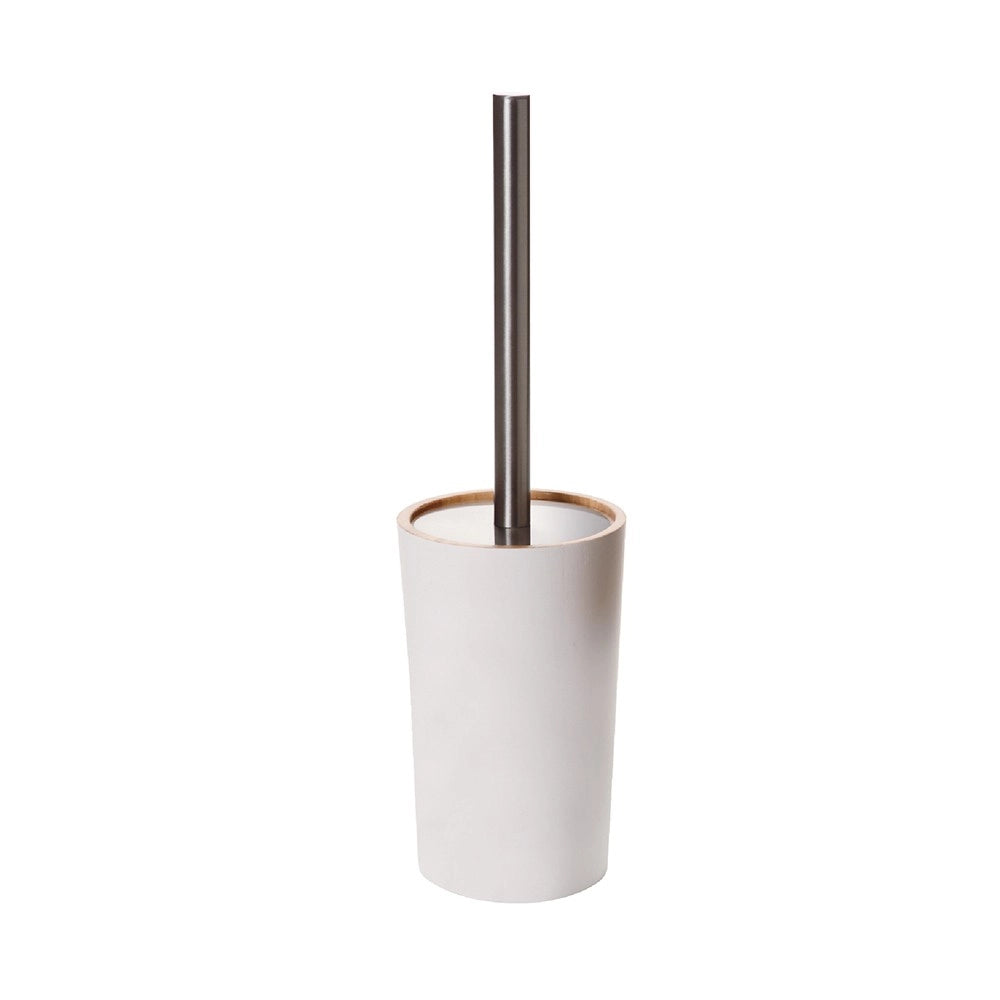Portascopino legno/bianco - serie wood