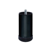 Piede tondo in metallo Ã˜ 60 - H.120 mm. Nero