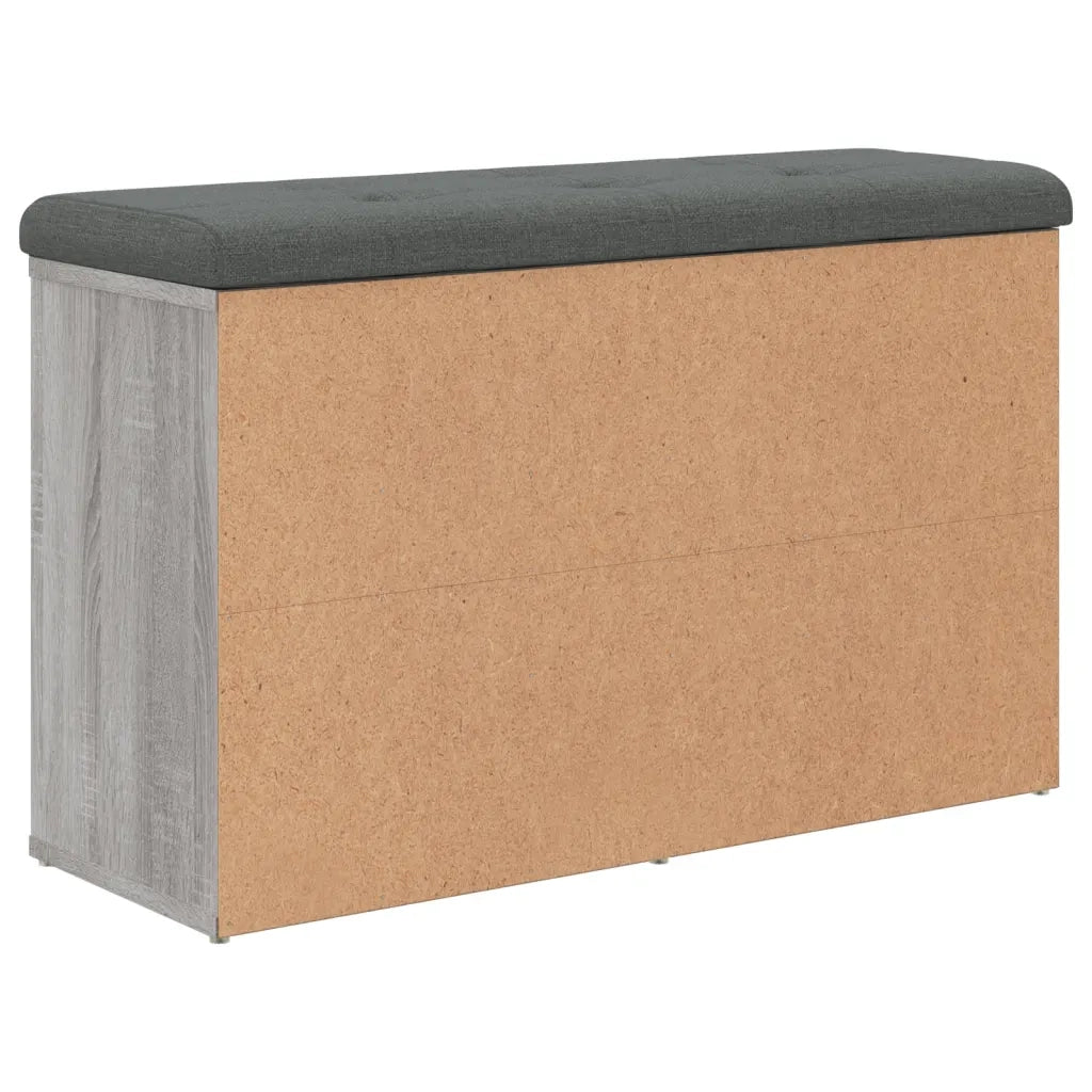 Panca Porta Scarpe Grigio Sonoma 82x32x50 cm Legno Multistrato 835108