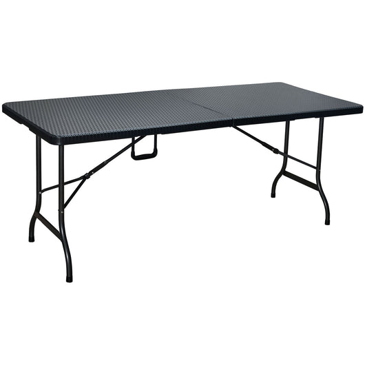 Levante - Tavolo Da Giardino Portatile 180X75 Cm - Nero