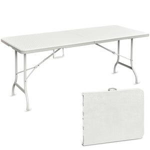 Levante - Tavolo Da Giardino Portatile 180X75 Cm - Bianco