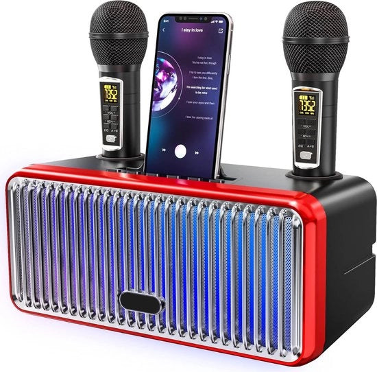 Kit Karaoke per Adulti - Kit Karaoke con 2 Microfoni - Kit Karaoke per TV - Kit Karaoke con Microfono a Radiofrequenza