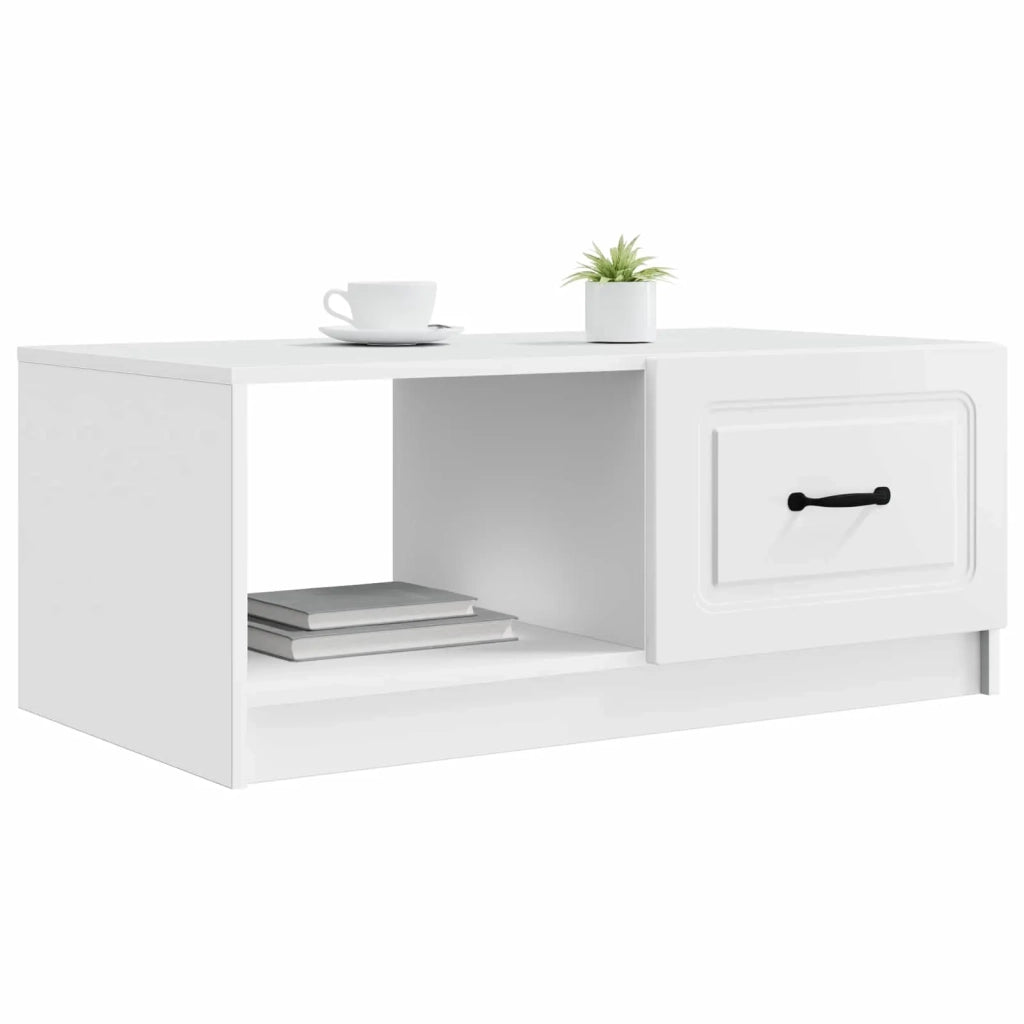 Tavolino da salotto Bianco 90 x 50 x 37 cm Legno ingegnerizzato 895875