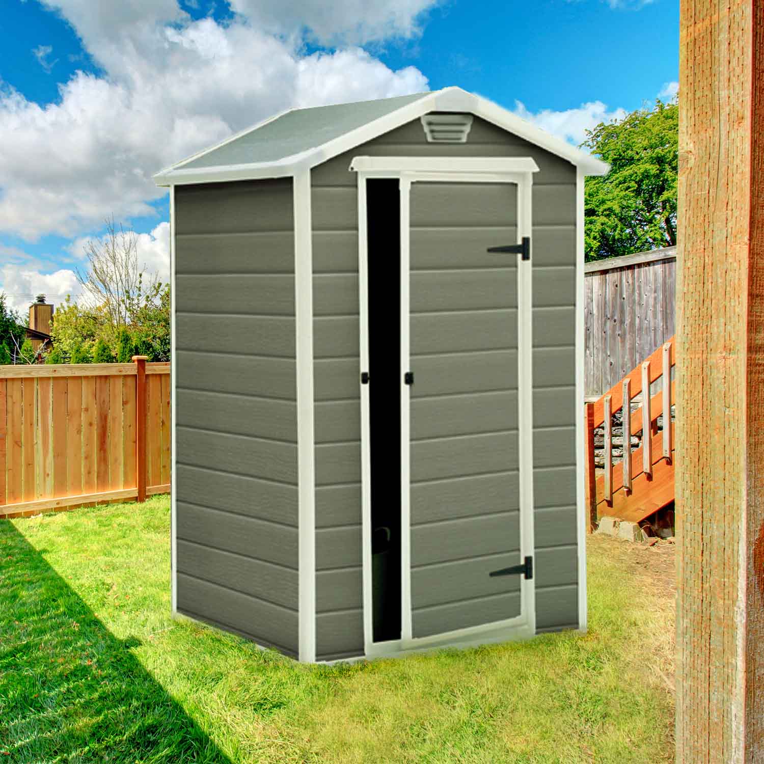 Keter manor - casetta da giardino in resina 128x94 cm