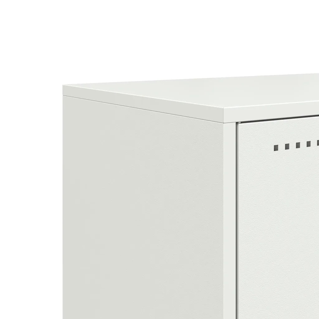 Mobile TV Bianco 68,5x39x60,5 cm in Acciaio