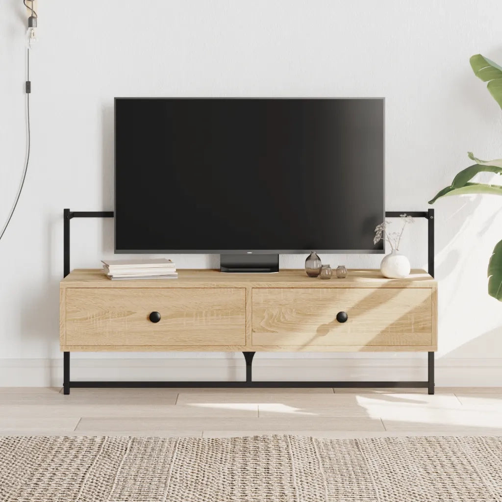 Mobile TV a Muro Rovere Sonoma 100,5x30x51 cm Legno Multistrato 833459