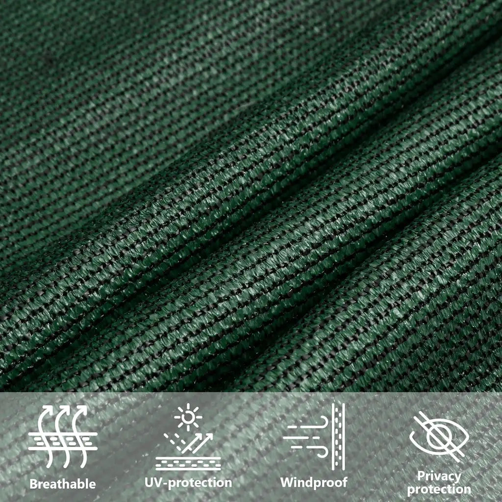 Vela Parasole 160 g/m² Verde Scuro 5x6 m in HDPE 311466
