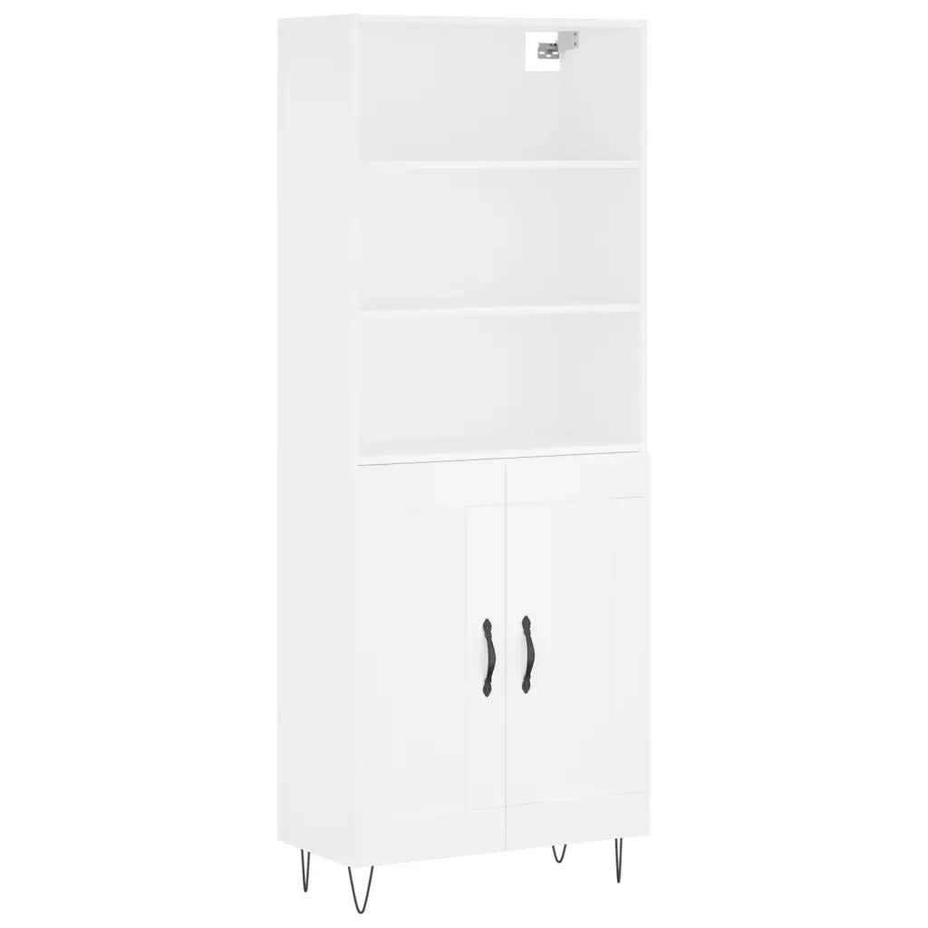 Credenza Bianca 69,5x34x180 cm in Legno Multistrato 3189949
